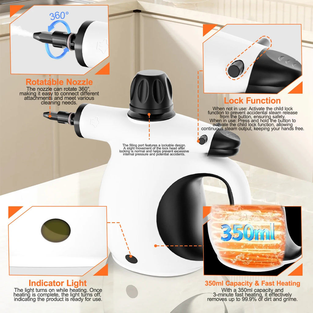Jibzocart Handheld Steam Cleaner